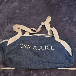 Blue Gym & Juice Duffel Bag